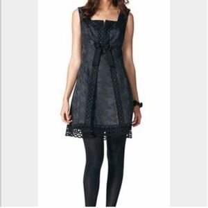 Anna Sui for Target Juniors Purple and Black Brocade Cocktail Dress